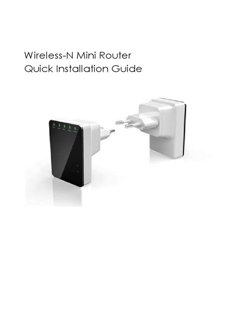 Wireless N Mini Router BIG Manual 